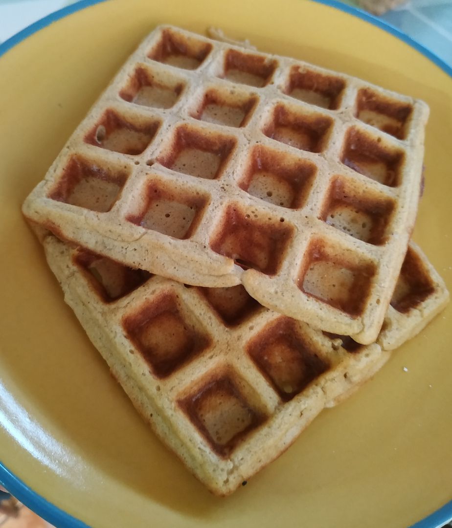 Gofres plátano y avena Gofres plátano y avena