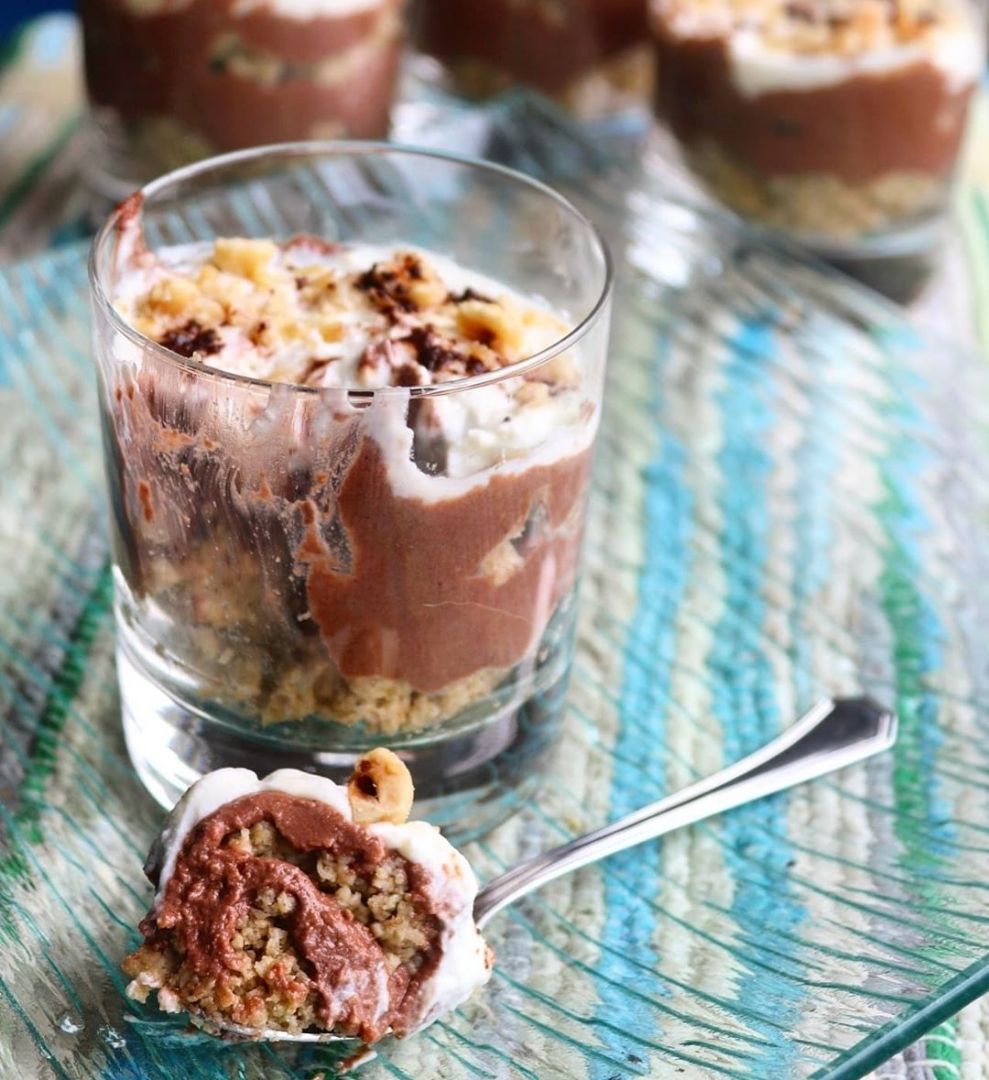 Vasito de mousse de nutella realfooder Vasito de mousse de nutella realfooder