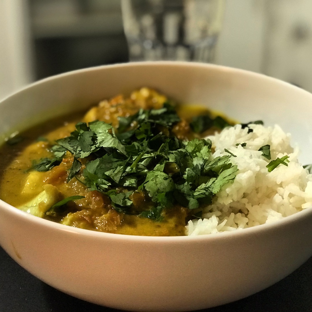 Curry de pescado 
