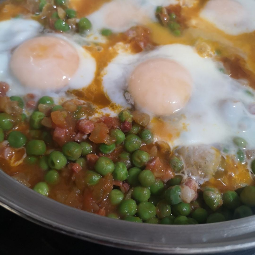Huevos al plato Huevos al plato