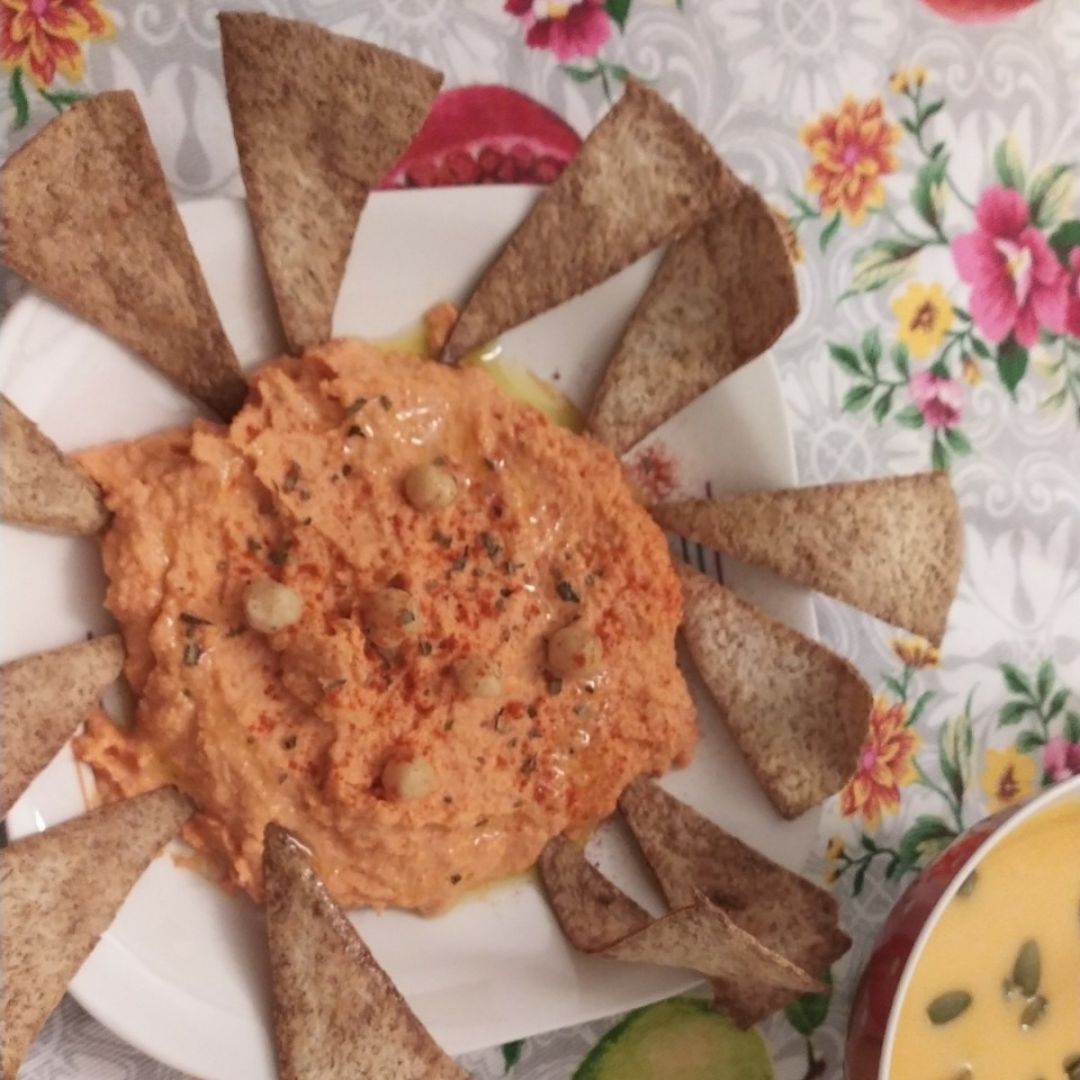 Hummus de pimientos de piquillo Hummus de pimientos de piquillo