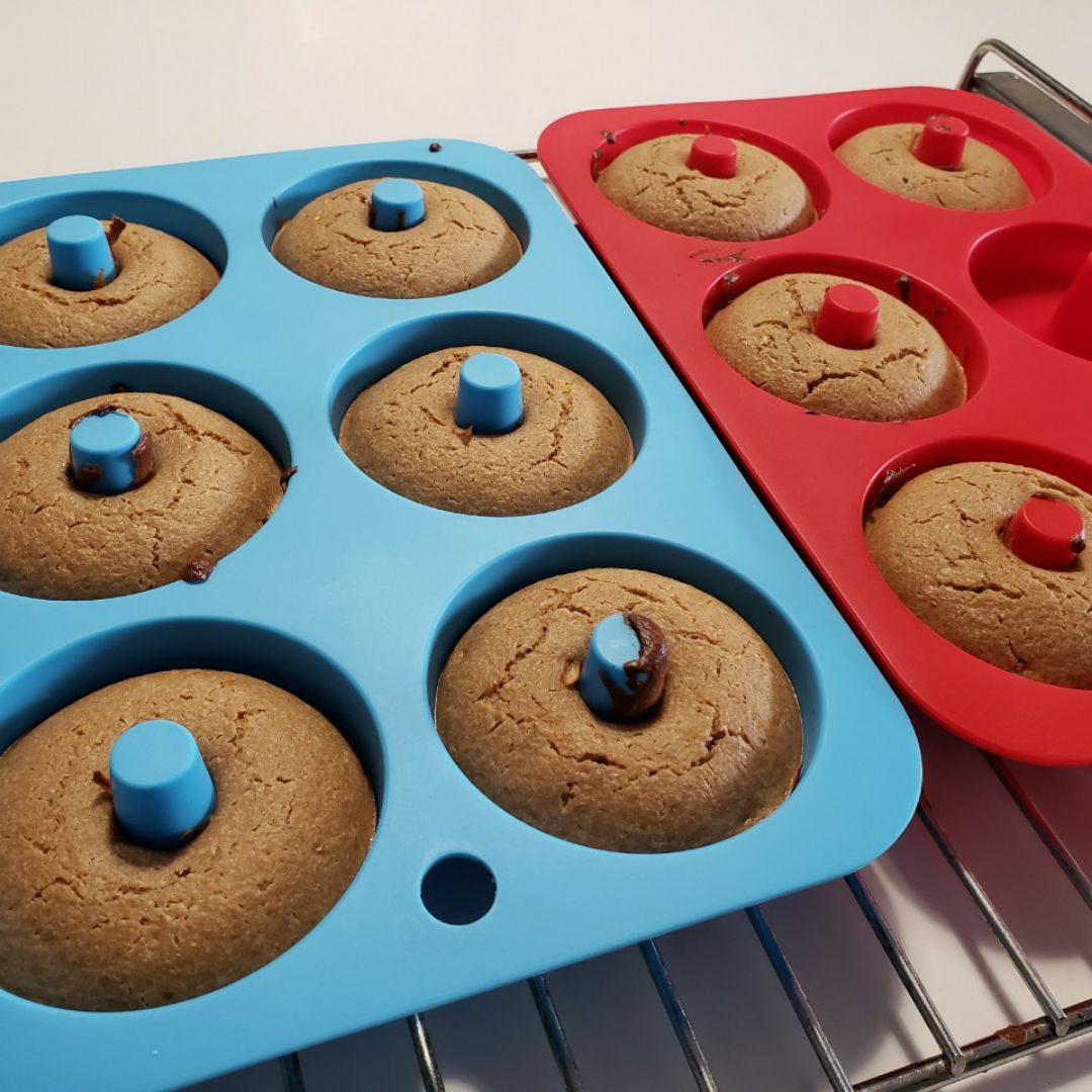 Donut fit de naranja y chocolate 🍊🍫🍩 Paso 3