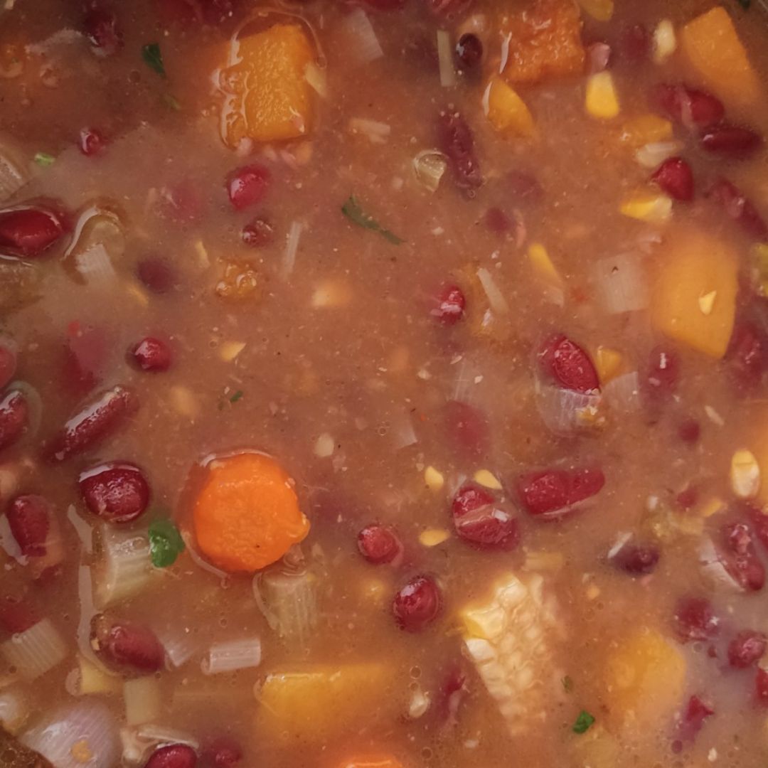 Curry de alubias rojas y calabaza Curry de alubias rojas y calabaza