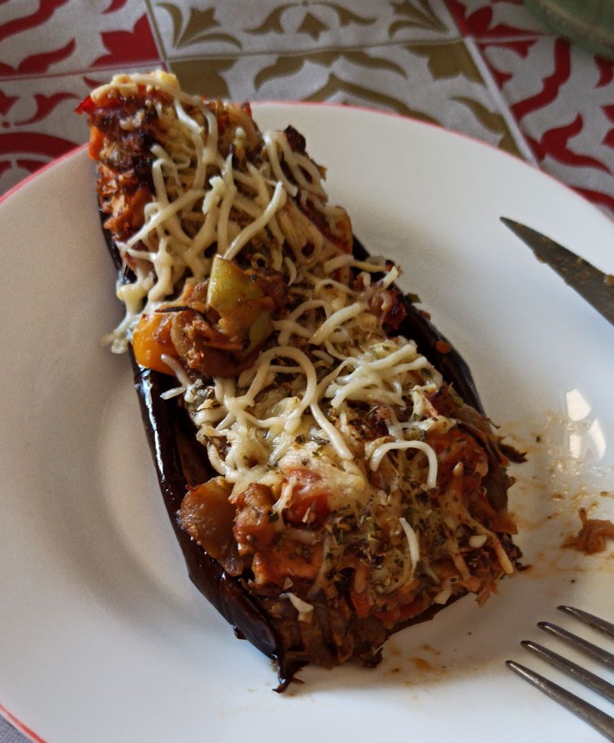 Berenjena rellena Berenjena rellena