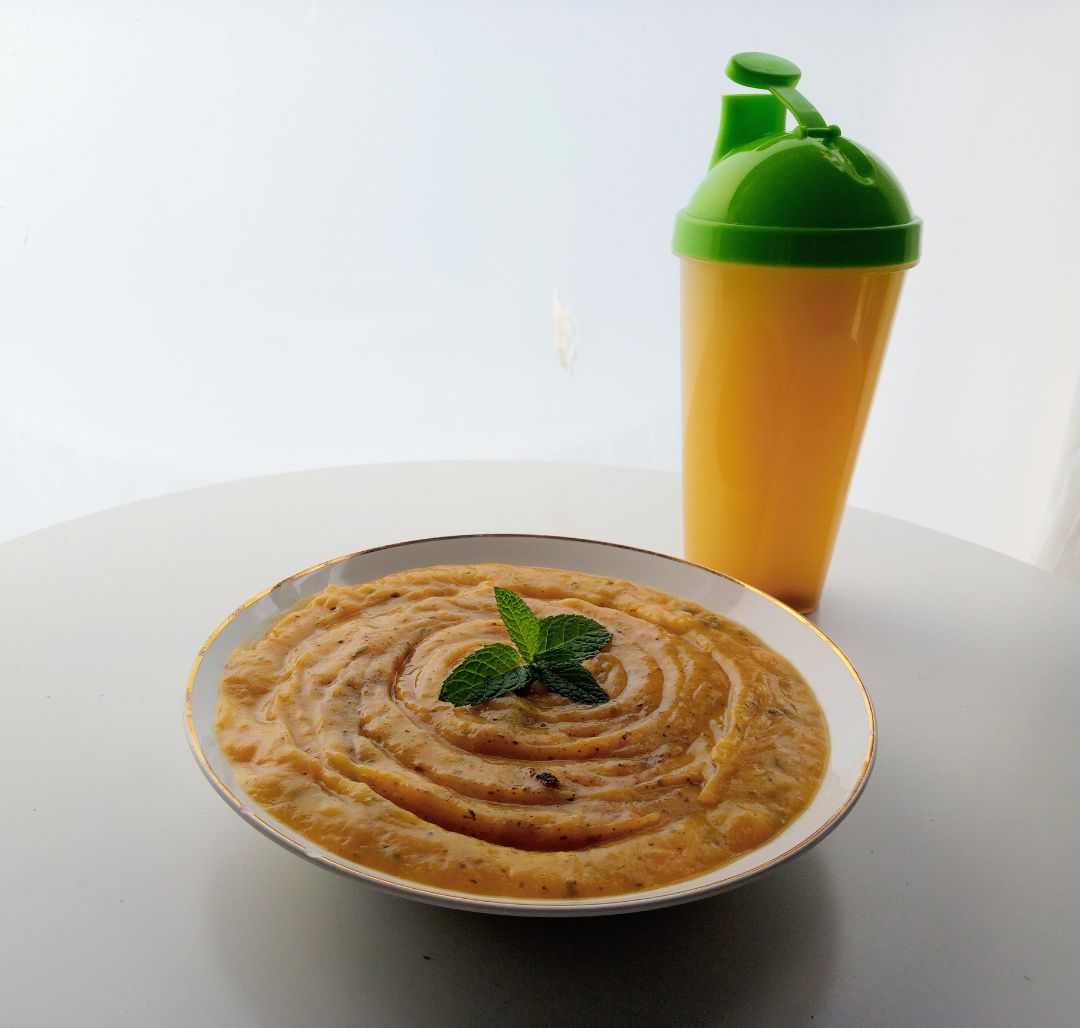 Puré de verduras y caldo Puré de verduras y caldo