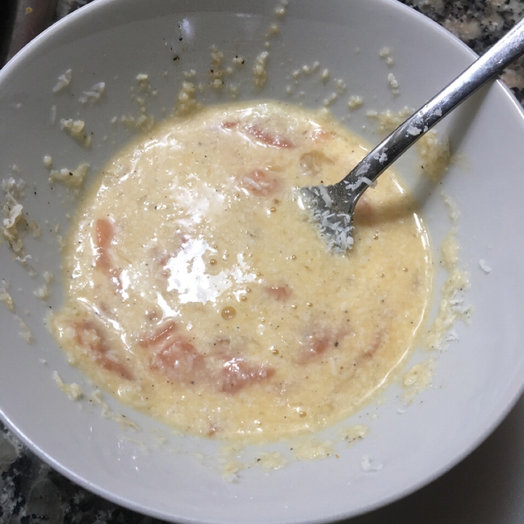Quinoa a la carbonara con salmón ahumado y setasStep 0