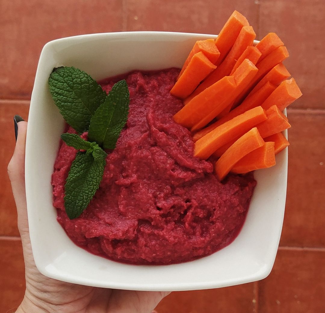 Hummus de remolacha Hummus de remolacha