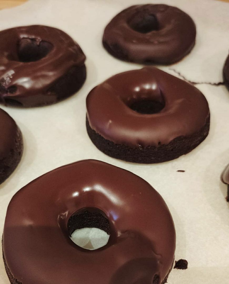 Donuts de chocolate Donuts de chocolate