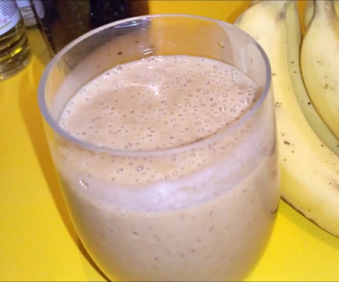 Batido de manzana y platano