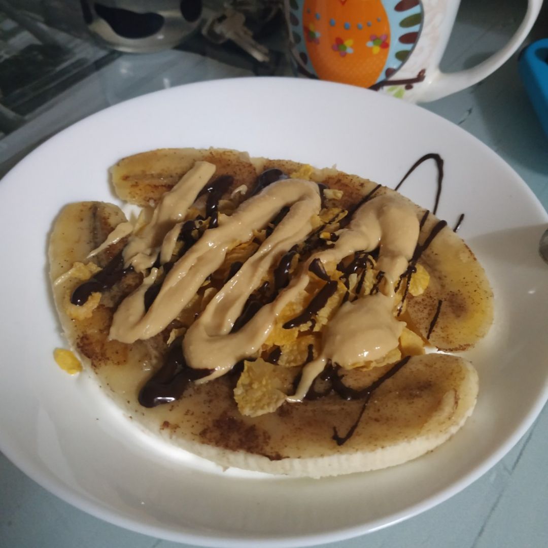 Plátano a la plancha con yogurt