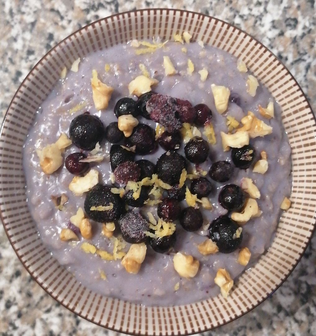 Porridge de arándanos Porridge de arándanos