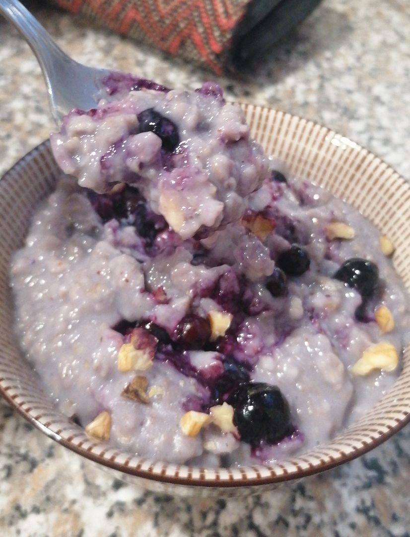 Porridge de arándanos Paso 1 Porridge de arándanos Paso 1