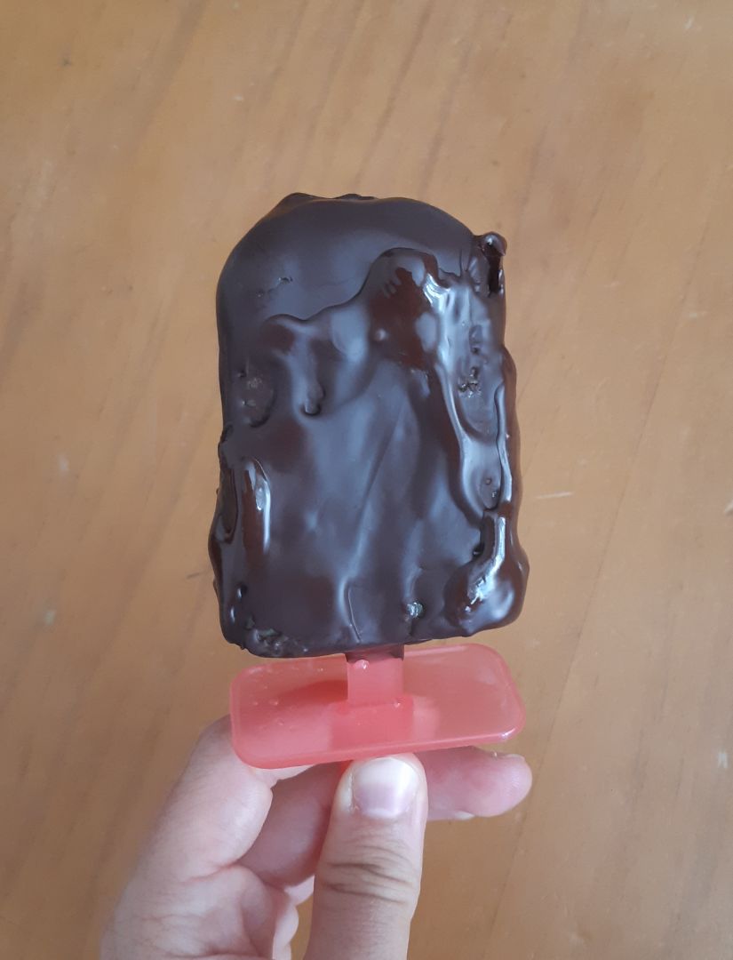 Helado de melocotón 🍑 y chocolate 92% 🍫 Paso 3 Helado de melocotón 🍑 y chocolate 92% 🍫 Paso 3