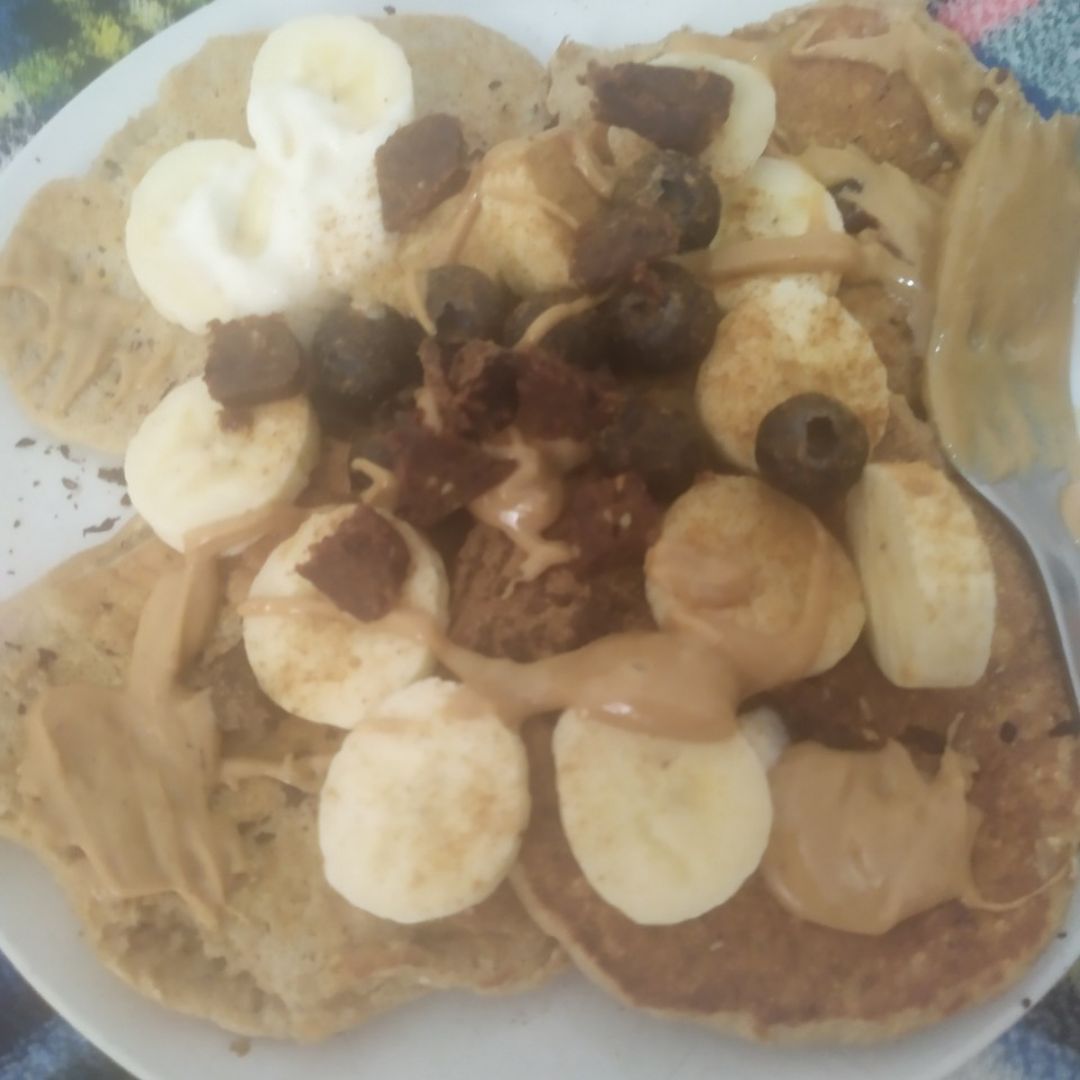 Tortitas de avena y plátano