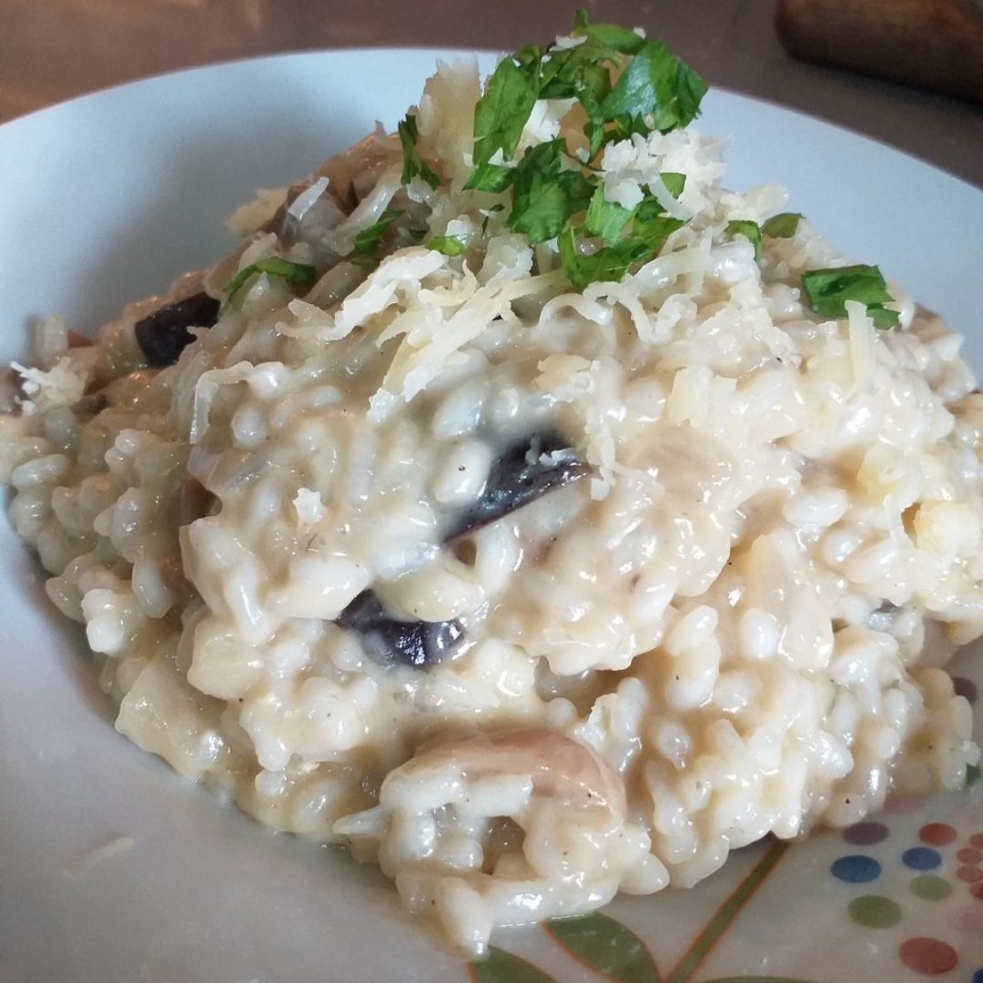 Risotto de berenjena Risotto de berenjena