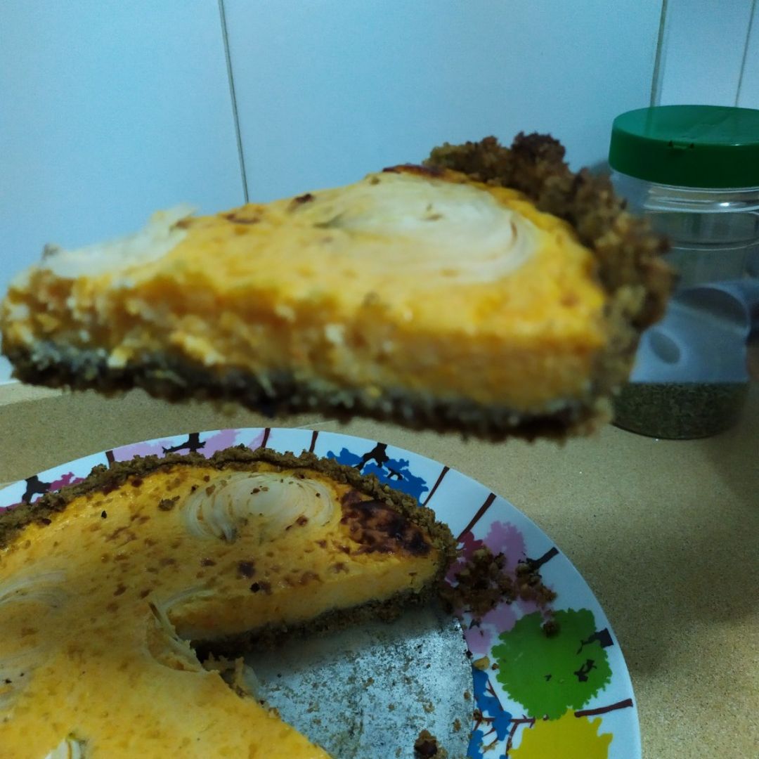 Quiché de 🎃🎃🧀 Paso 4 Quiché de 🎃🎃🧀 Paso 4