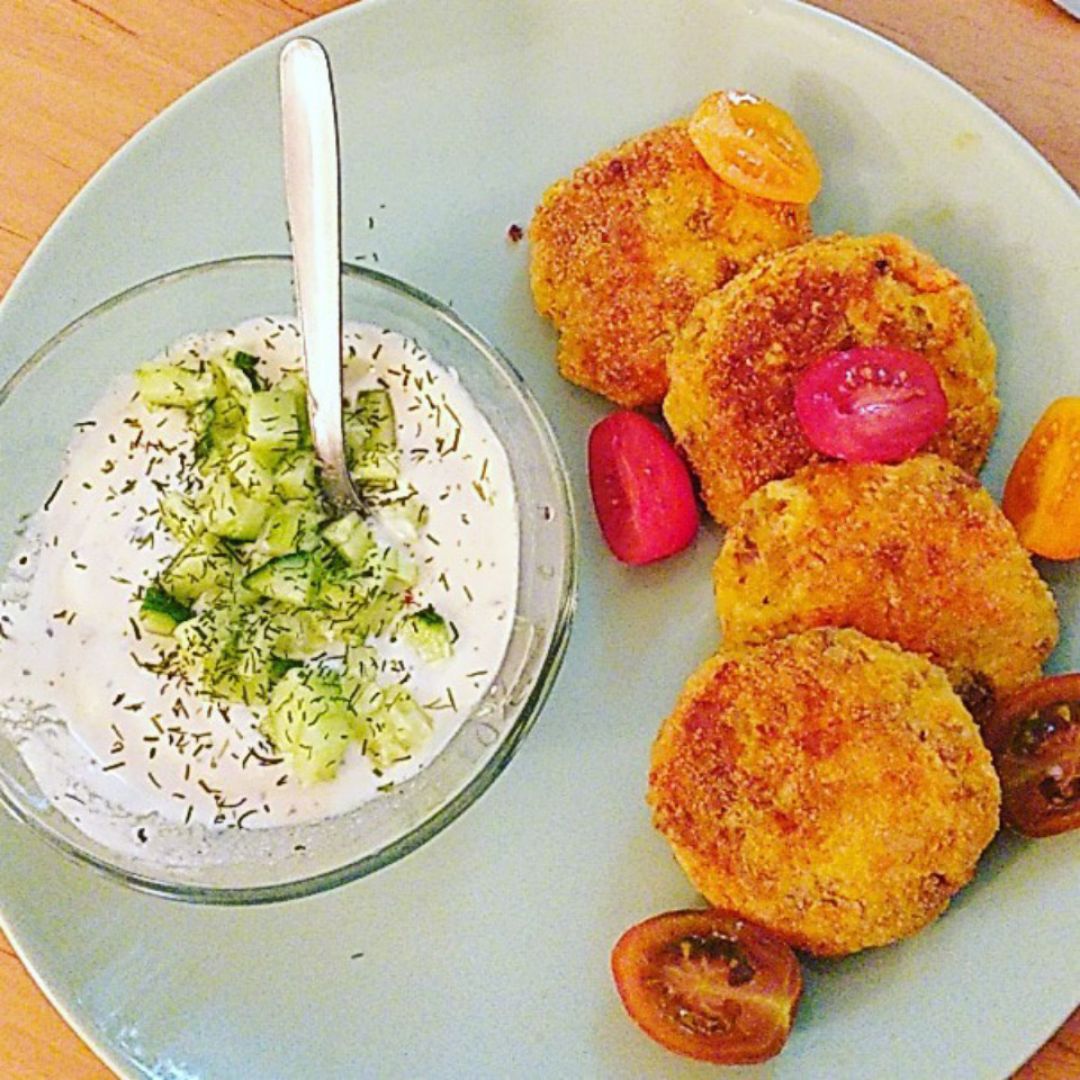 Falafel de zanahoria y soja testurizada Falafel de zanahoria y soja testurizada