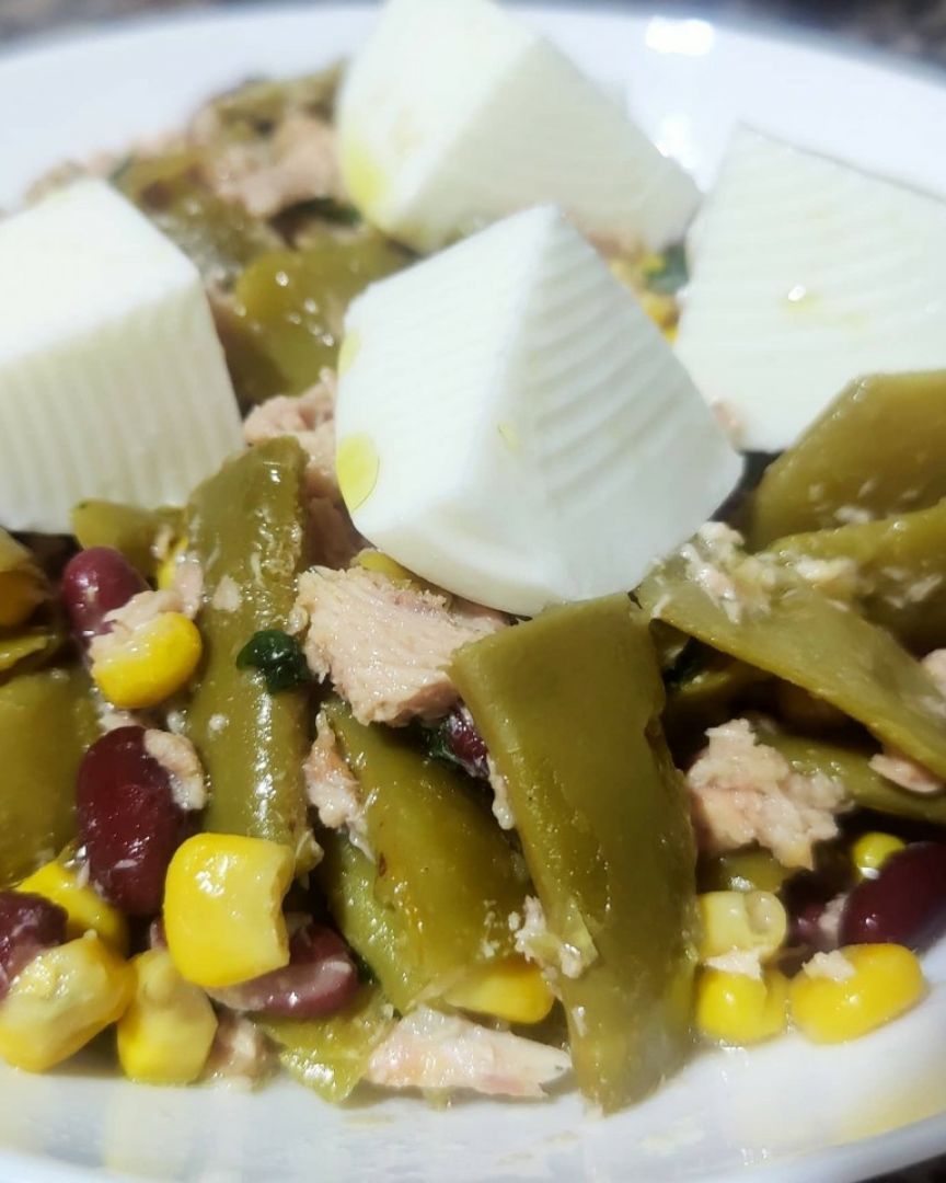 Ensalada de judías y alubias rojas Ensalada de judías y alubias rojas