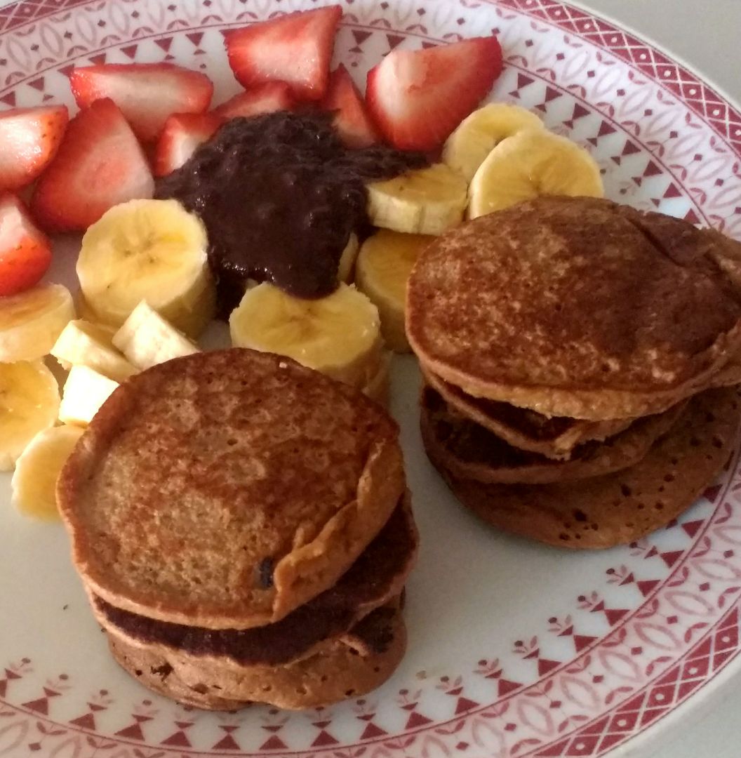 Tortitas de cacao fáciles Tortitas de cacao fáciles