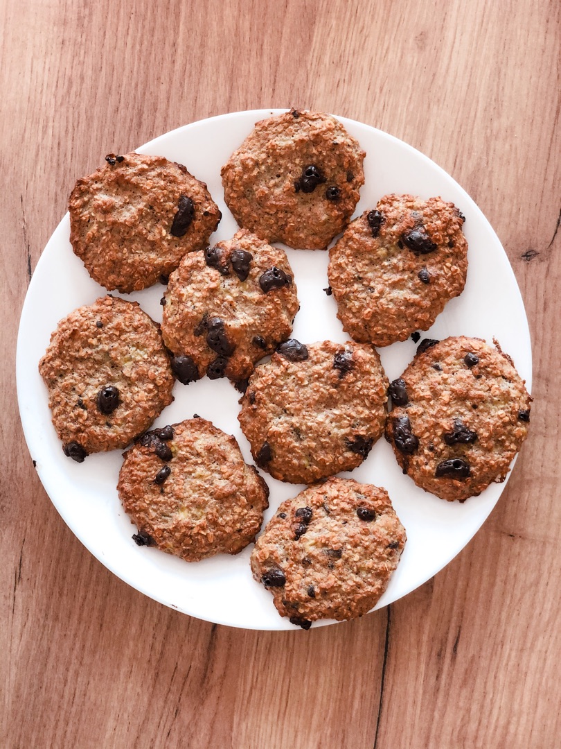 Galletas de Avena, Plátano y Chocolate