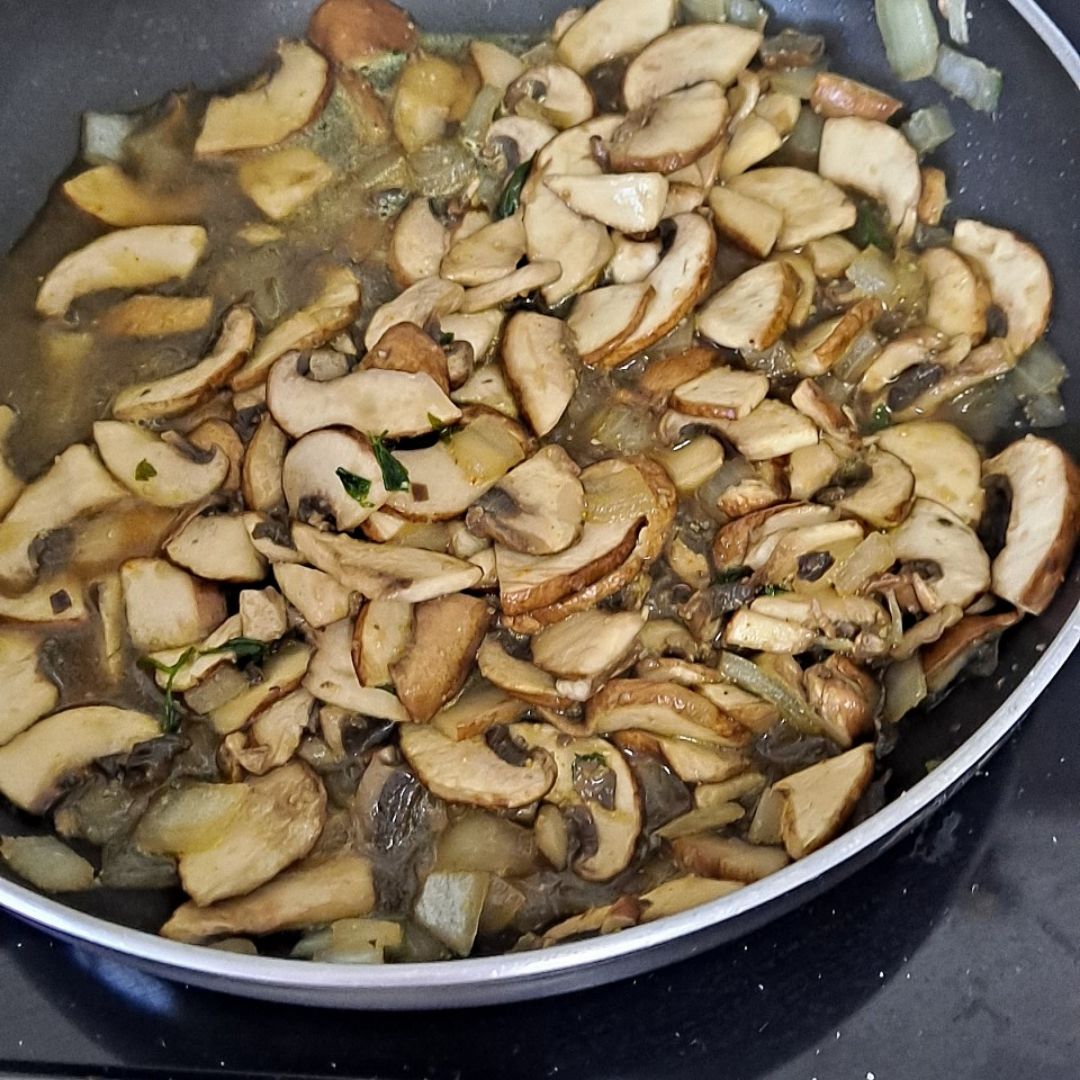 Champiñones Portobello al curry Paso 2 Champiñones Portobello al curry Paso 2