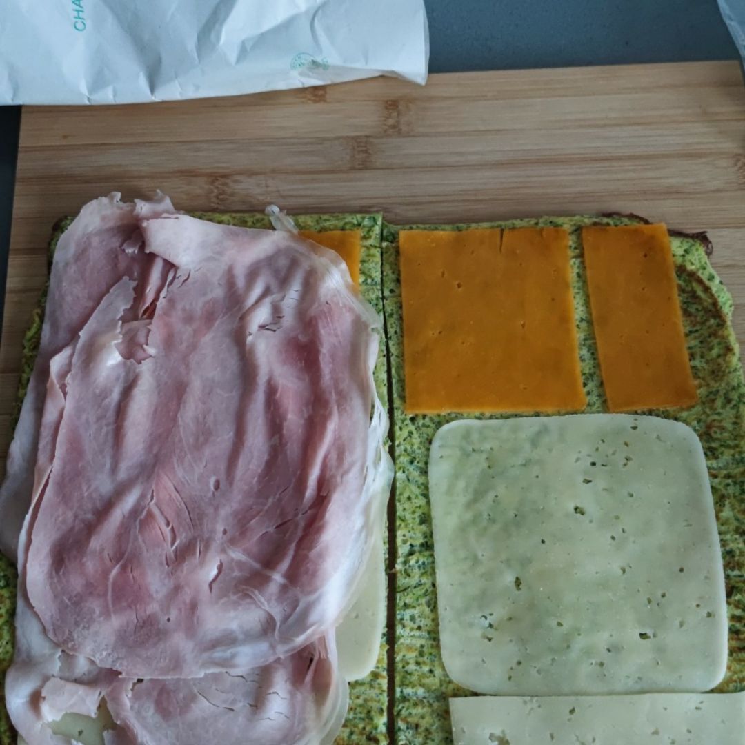 Rollito de calabacín relleno de jamón y queso Step 0