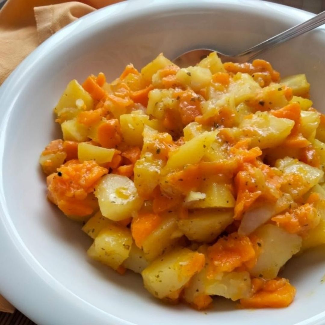 Patatas y boniato rehogados Patatas y boniato rehogados