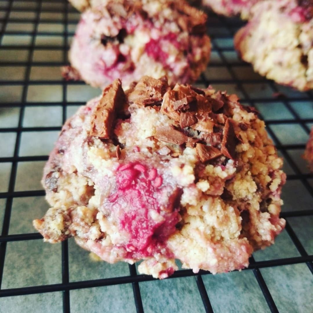 Cookies con frambuesas 💗 Cookies con frambuesas 💗