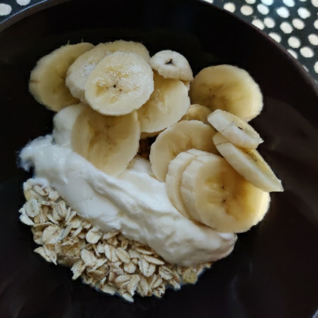 Desayuno con plátano Desayuno con plátano
