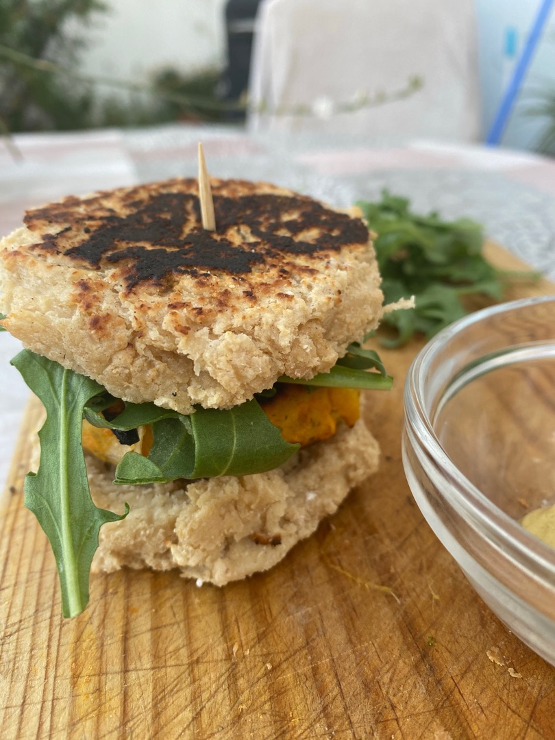 Hamburguesa vegetariana.