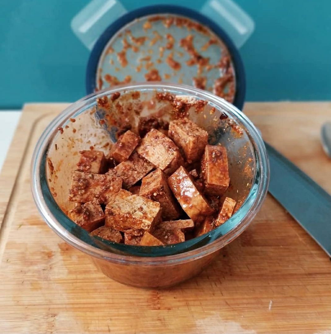 Tofu estilo cajún Paso 2 Tofu estilo cajún Paso 2