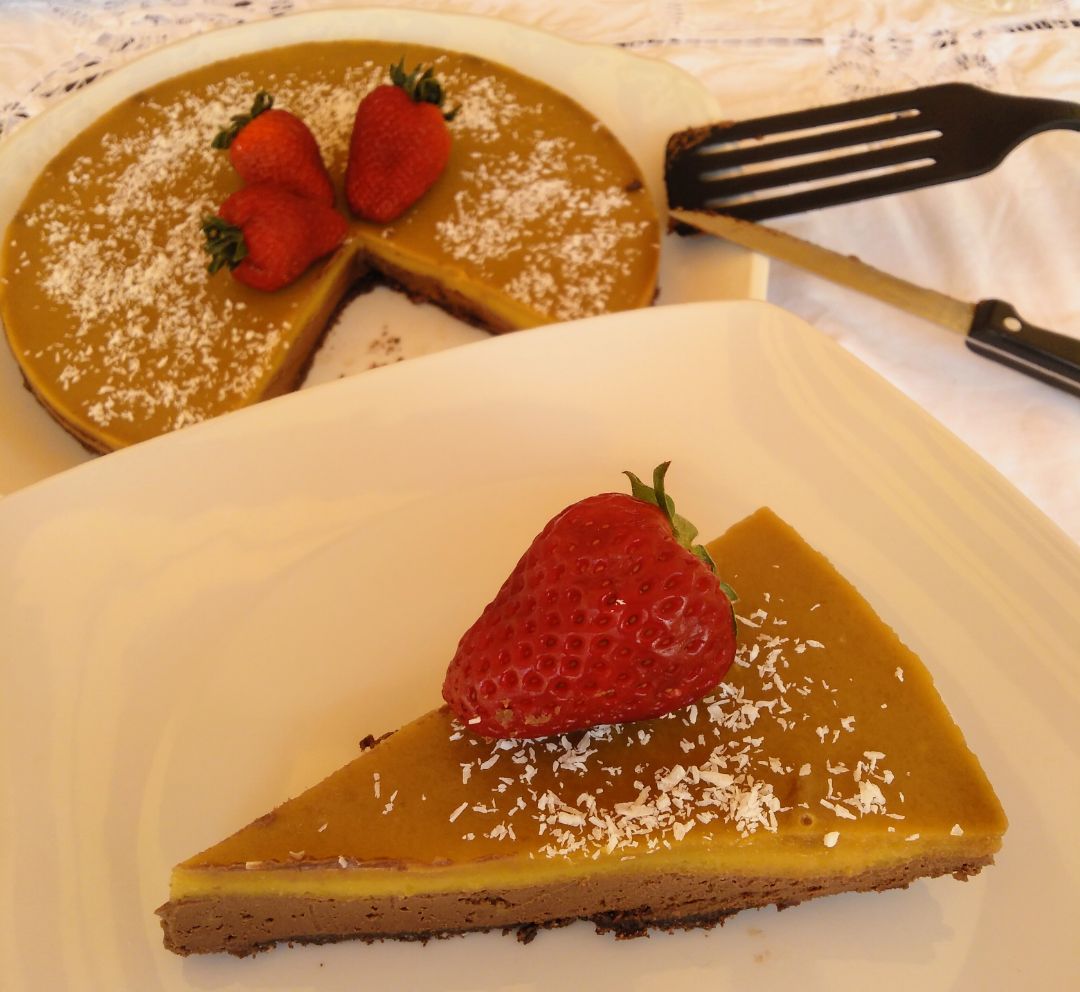 Tarta de mango y chocolate 🍫 (@chefbosquet) Tarta de mango y chocolate 🍫 (@chefbosquet)