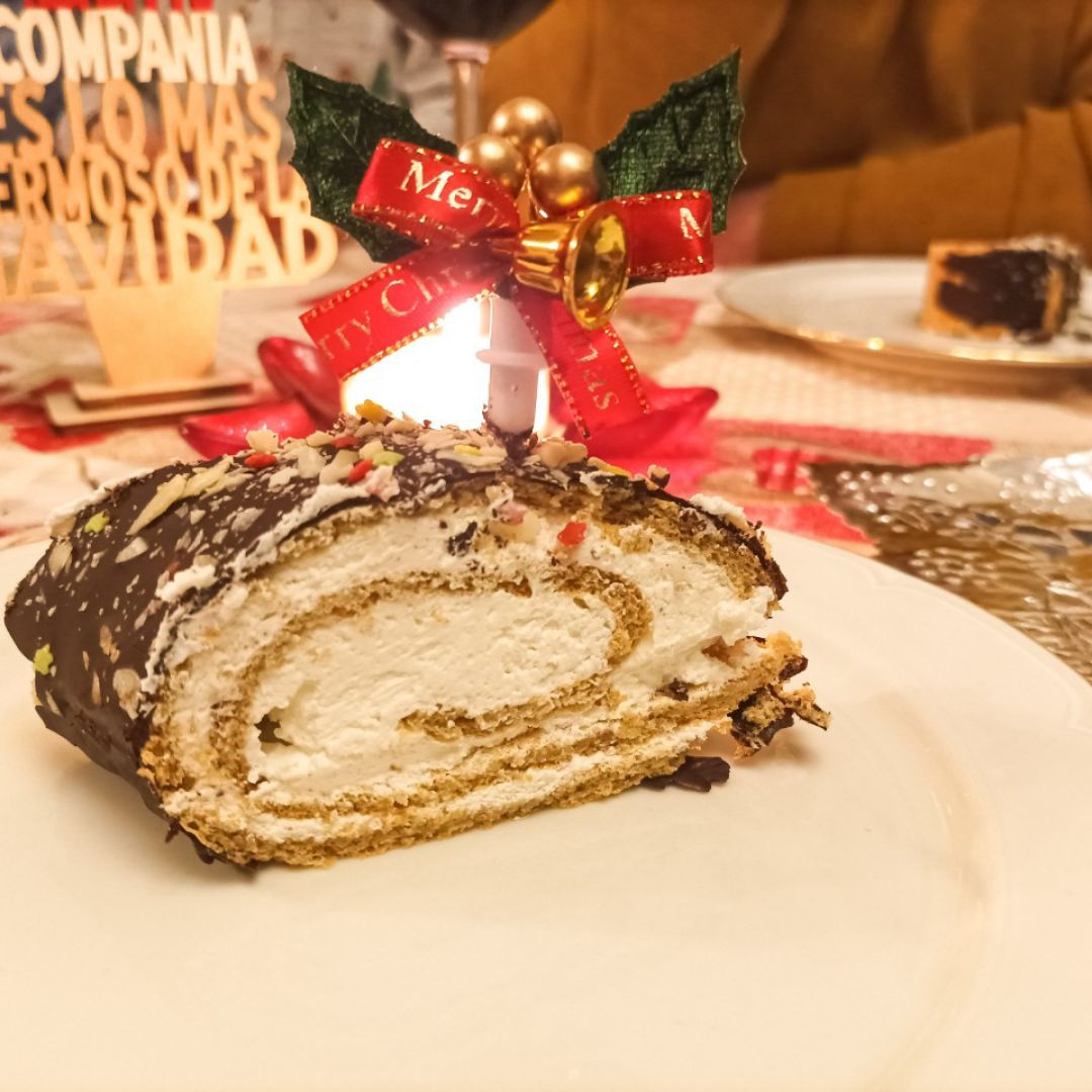 Tronco navideño Paso 1 Tronco navideño Paso 1