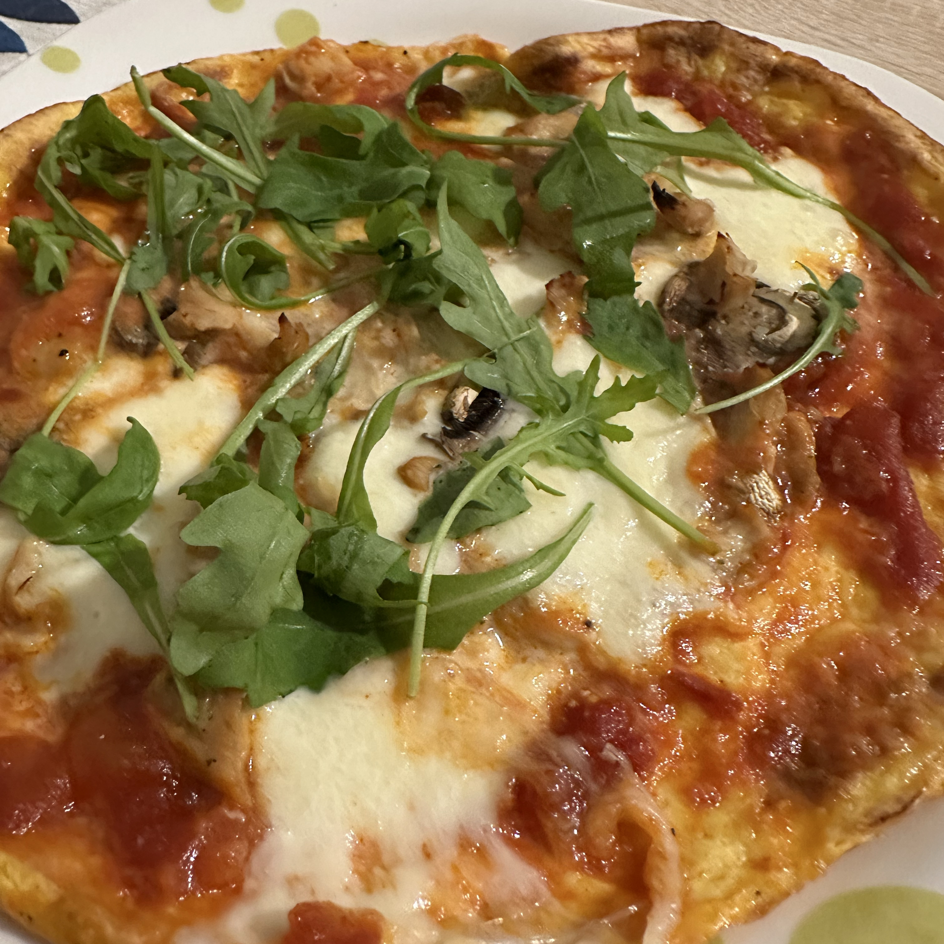 Pizza queso cottage Paso 1