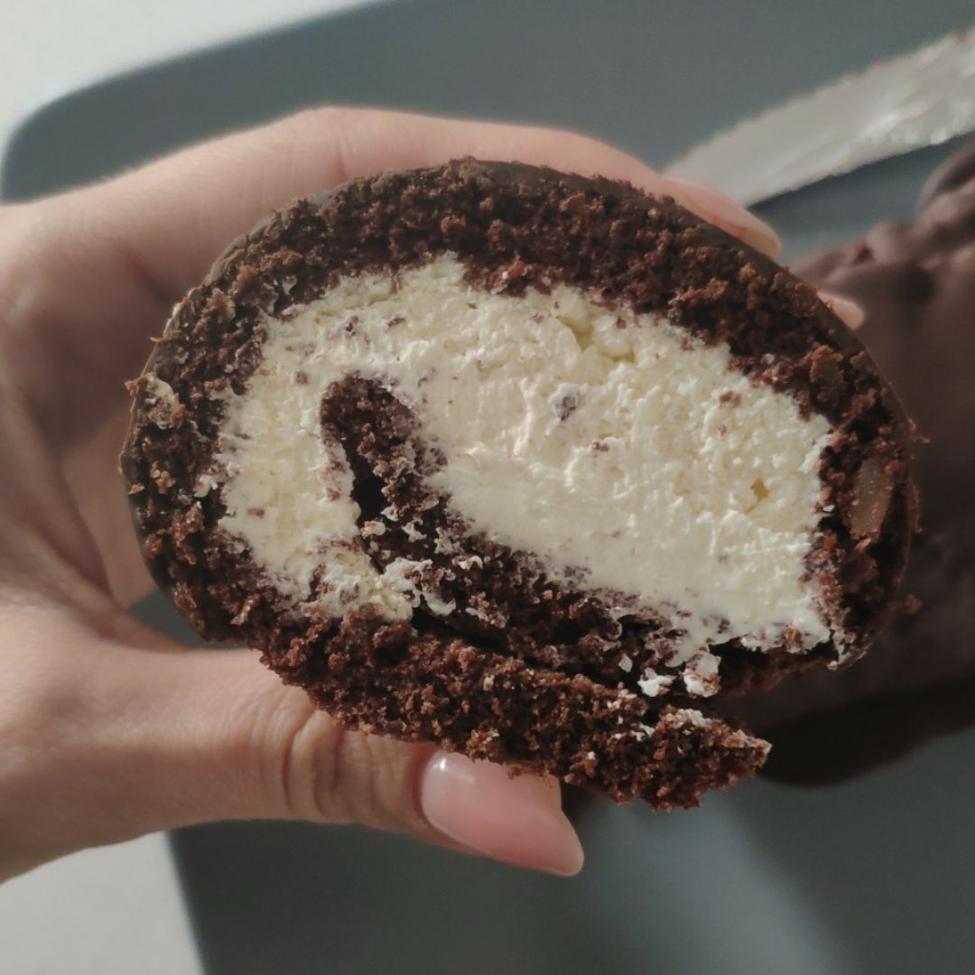 Brazo gitano de chocolate y crema mascarpone Paso 3 Brazo gitano de chocolate y crema mascarpone Paso 3