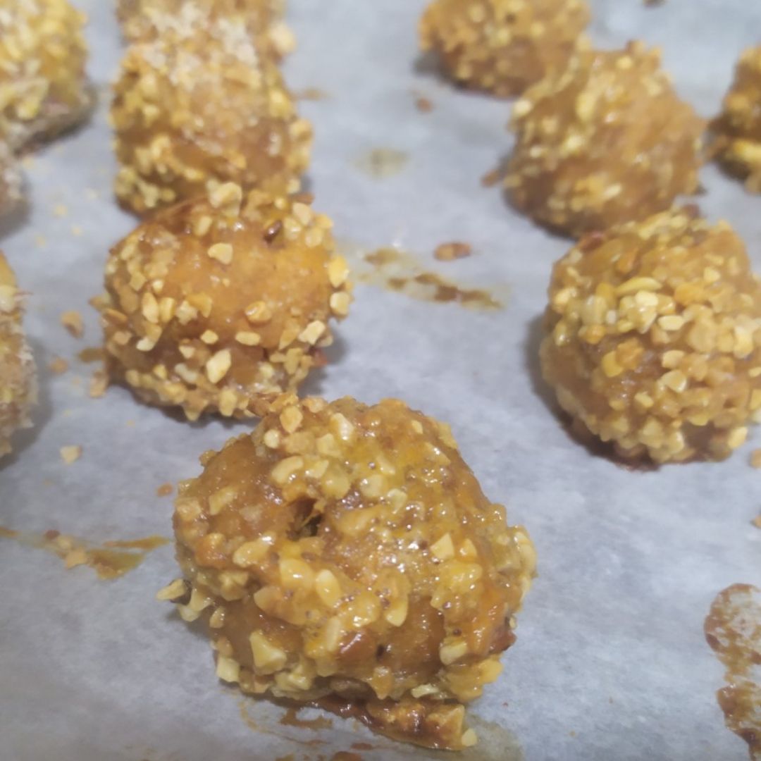 Bolitas de boniato y almendras Bolitas de boniato y almendras