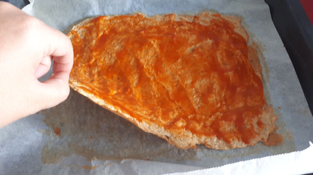 Pizza con base de atún (keto) Paso 0 Pizza con base de atún (keto) Paso 0
