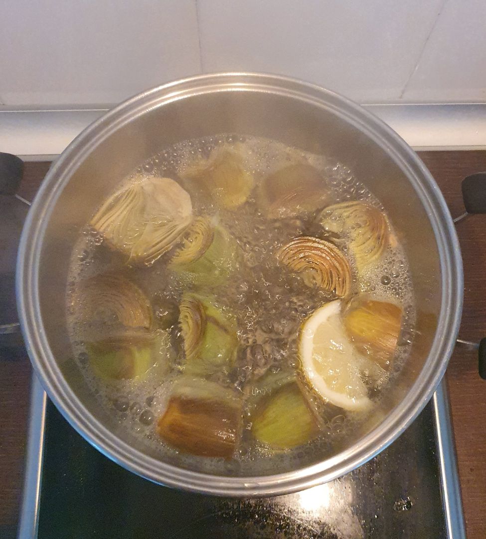 Alcachofas al ajillo y limón. Paso 0 Alcachofas al ajillo y limón. Paso 0