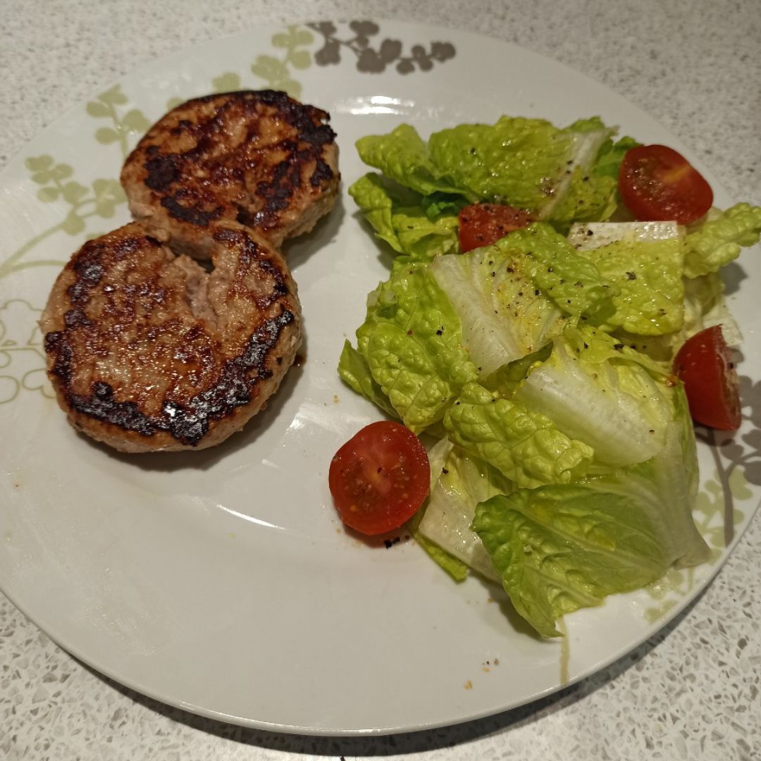 Burgers de pavo + ensalada 