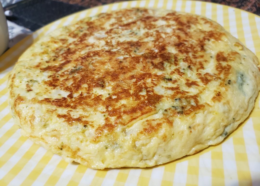 Tortilla de brocoli y coliflor Tortilla de brocoli y coliflor