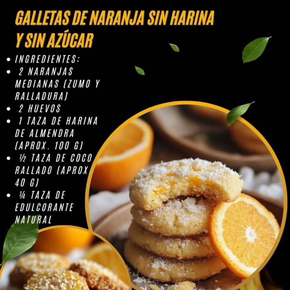 Galletas naranja y coco Eva 