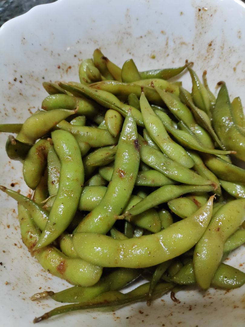Edamames con especias Edamames con especias