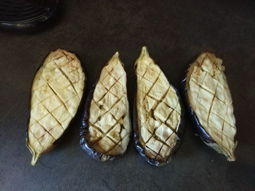 Baba Ganoush - Mutabal - Hummus de berenjena Paso 3 Baba Ganoush - Mutabal - Hummus de berenjena Paso 3