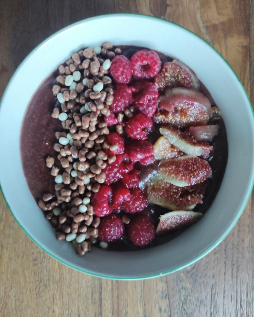 Porridge de avena, plátano y cacao Porridge de avena, plátano y cacao