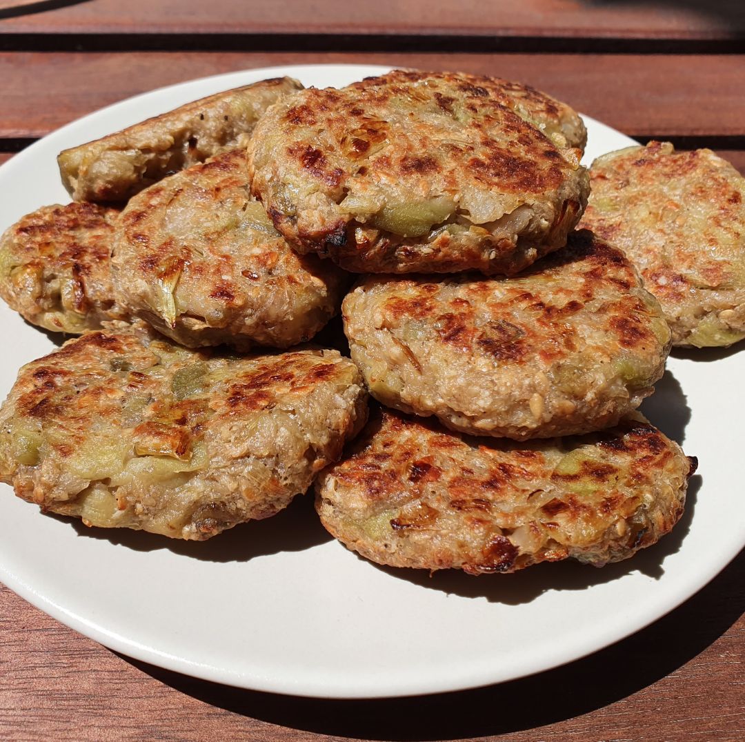 Mini hamburguesas de berenjena Mini hamburguesas de berenjena