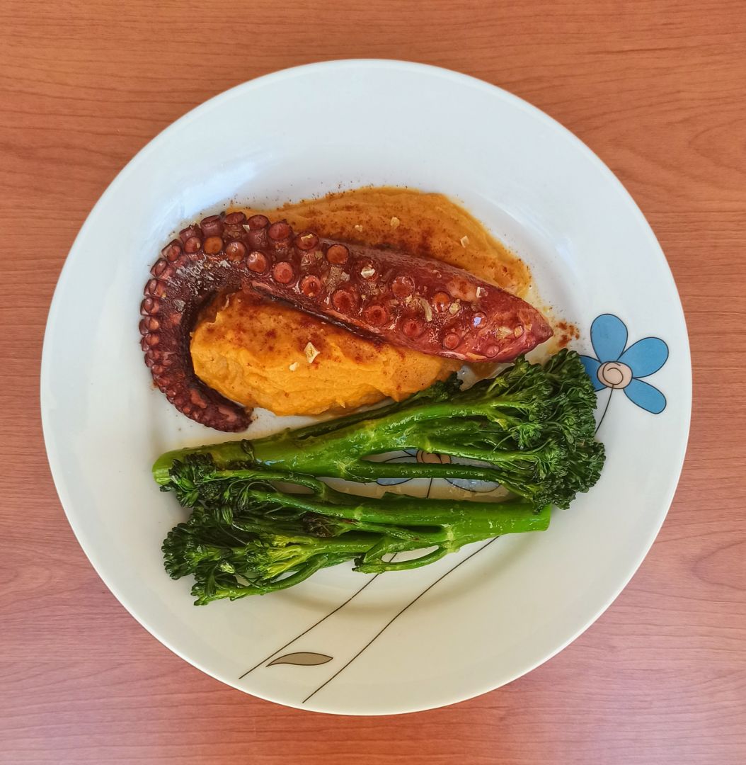🌸PULPO CON PURÉ DE BONIATO🌸 🌸PULPO CON PURÉ DE BONIATO🌸