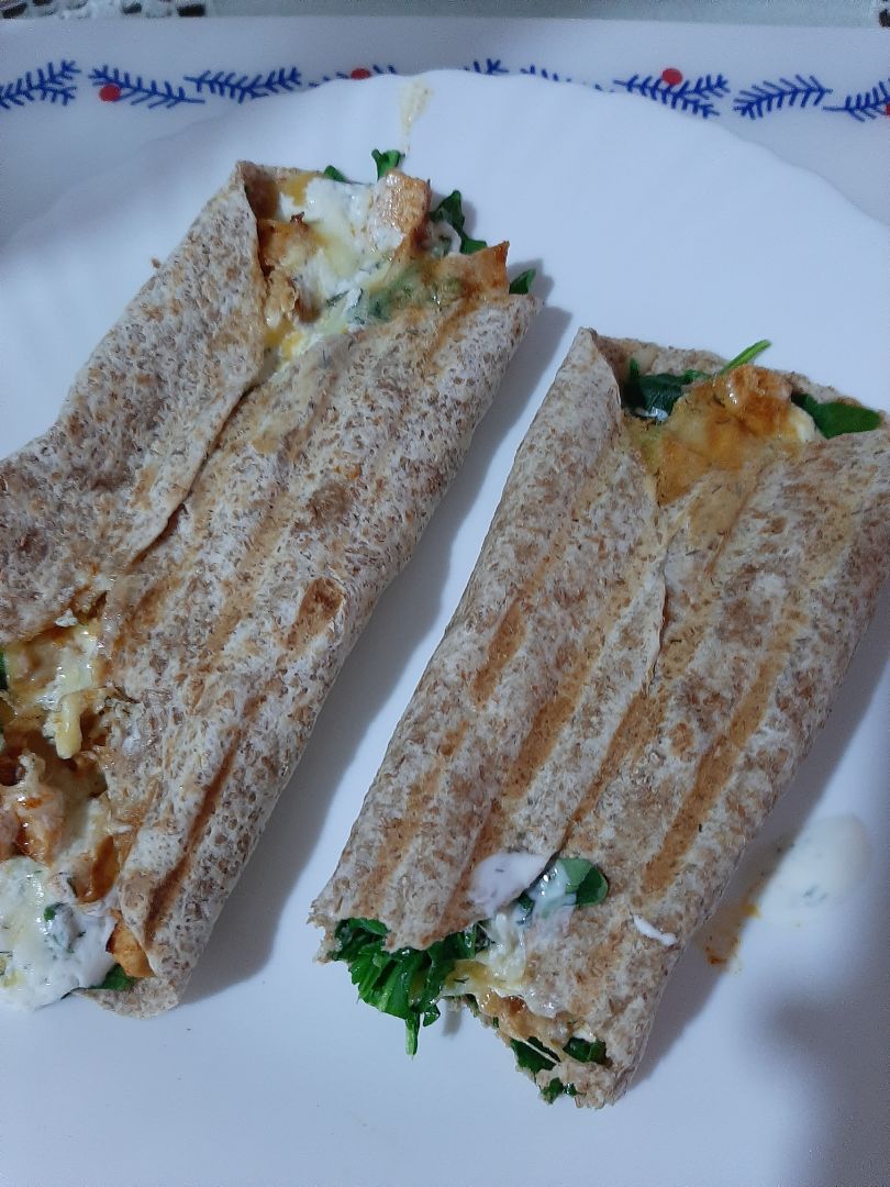 Fajitas de pollo y rucula Fajitas de pollo y rucula