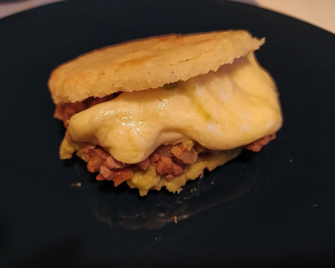Arepas de carne picada Arepas de carne picada