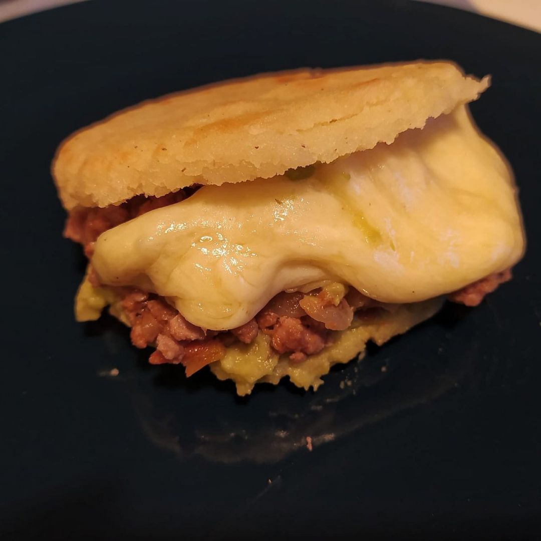 Arepas de carne picadaStep 0