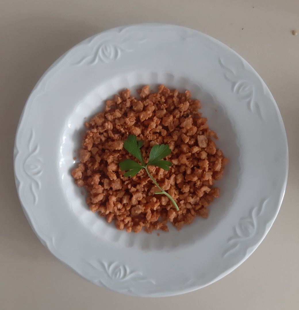 "Arroz" proteico con sofrito de tomate "Arroz" proteico con sofrito de tomate